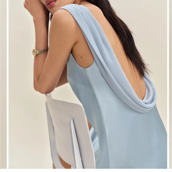 Reformation Light Blue Mini Dress - Picture 4 of 5
